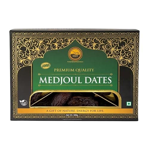 GGT Premium Jumbo Medjool Dates 500g | Khajoor Dates | Khajur Dry Fruits